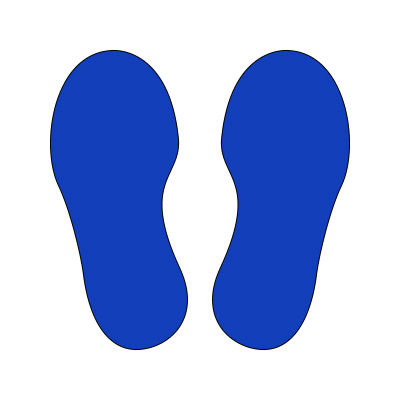 Footprints social distancing floor marker