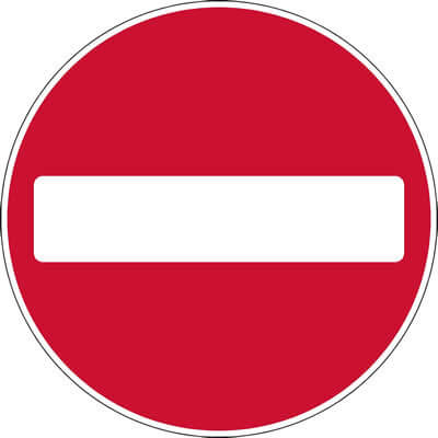 No entry symbol