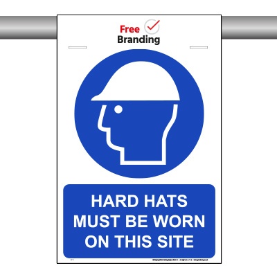 Hard hats must be worn on this site (SCAF-FOLD)